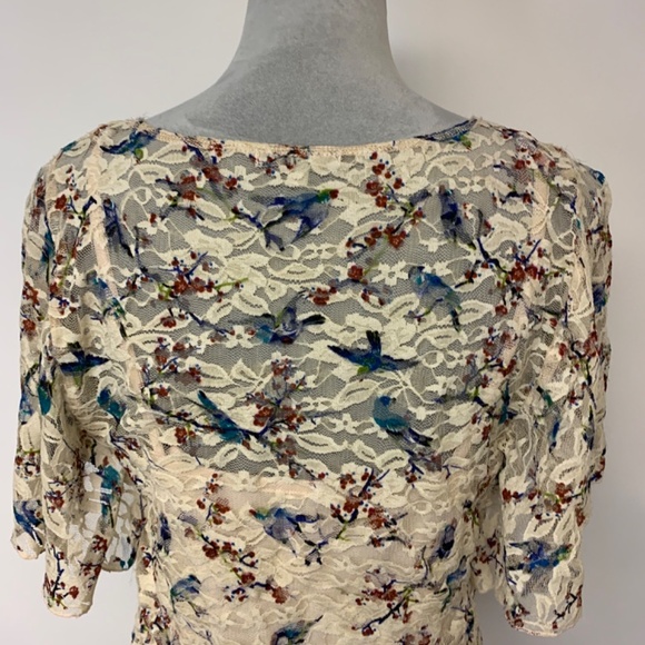 Charlotte Russe SZ L mini vintage lace boho fairy coquette whimsical feminine - Picture 4 of 10